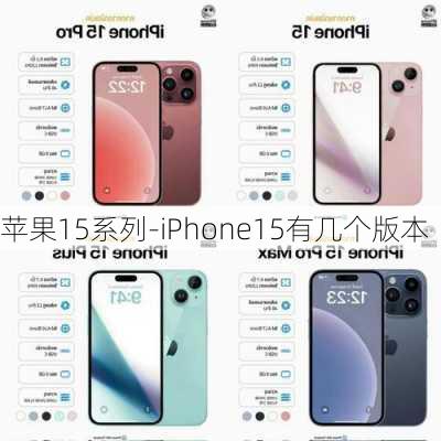 苹果15系列-iPhone15有几个版本