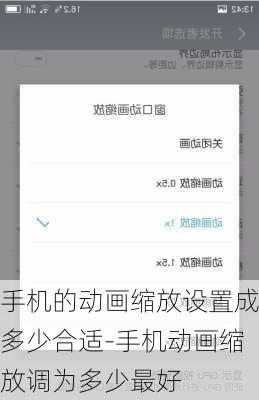 手机的动画缩放设置成多少合适-手机动画缩放调为多少最好