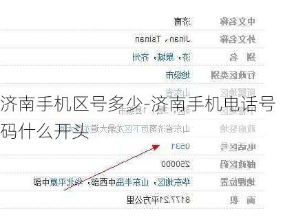 济南手机区号多少-济南手机电话号码什么开头