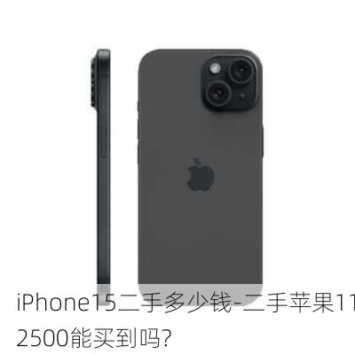 iPhone15二手多少钱-二手苹果112500能买到吗?