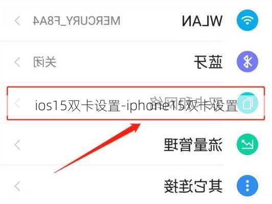 ios15双卡设置-iphone15双卡设置