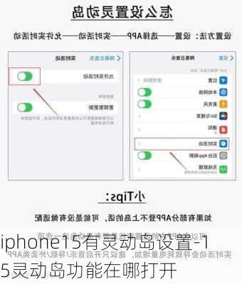 iphone15有灵动岛设置-15灵动岛功能在哪打开