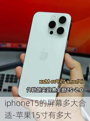 iphone15的屏幕多大合适-苹果15寸有多大