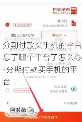 分期付款买手机的平台忘了哪个平台了怎么办-分期付款买手机的平台