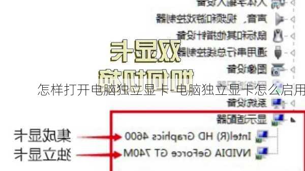 怎样打开电脑独立显卡-电脑独立显卡怎么启用