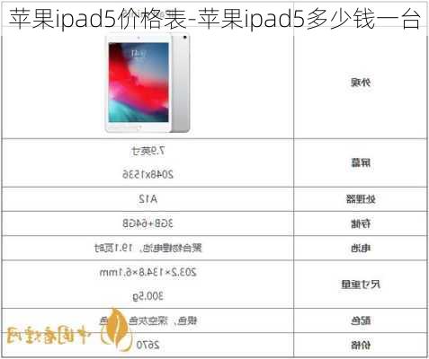 苹果ipad5价格表-苹果ipad5多少钱一台