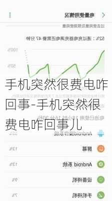 手机突然很费电咋回事-手机突然很费电咋回事儿