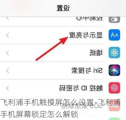 飞利浦手机触摸屏怎么设置-飞利浦手机屏幕锁定怎么解锁