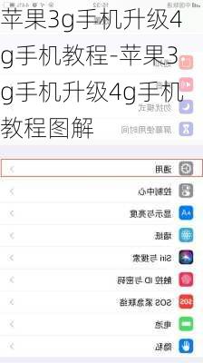 苹果3g手机升级4g手机教程-苹果3g手机升级4g手机教程图解