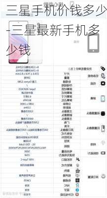 三星手机价钱多少-三星最新手机多少钱