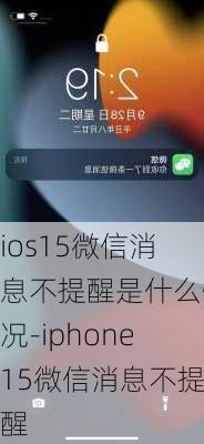 ios15微信消息不提醒是什么情况-iphone15微信消息不提醒