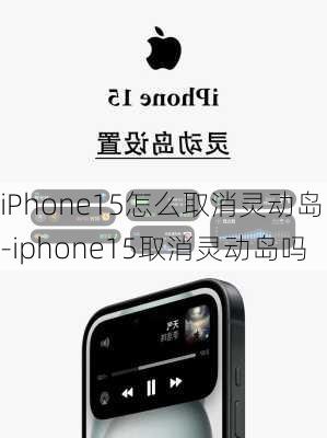 iPhone15怎么取消灵动岛-iphone15取消灵动岛吗