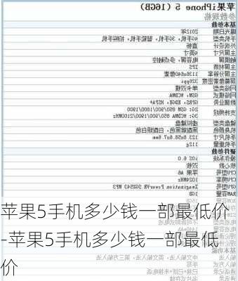 苹果5手机多少钱一部最低价-苹果5手机多少钱一部最低价