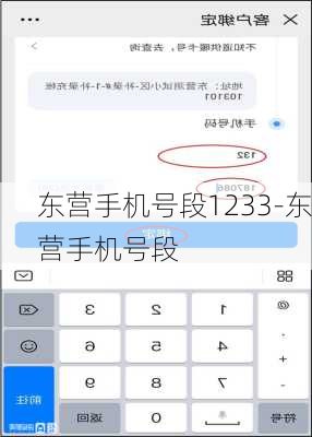 东营手机号段1233-东营手机号段