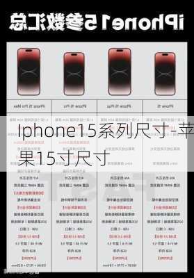 Iphone15系列尺寸-苹果15寸尺寸