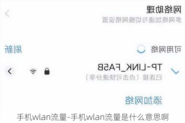 手机wlan流量-手机wlan流量是什么意思啊
