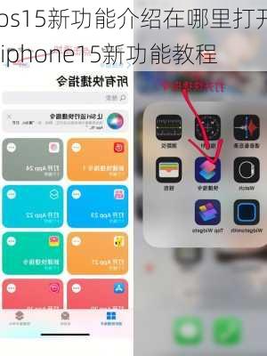 ios15新功能介绍在哪里打开-iphone15新功能教程