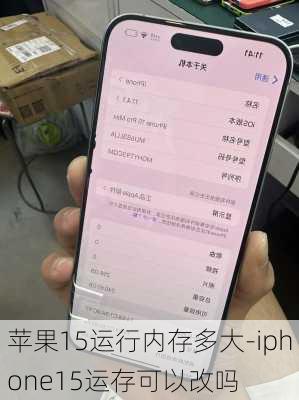 苹果15运行内存多大-iphone15运存可以改吗