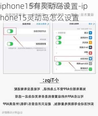 iphone15有灵动岛设置-iphone15灵动岛怎么设置