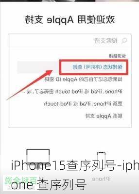 iPhone15查序列号-iphone 查序列号