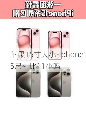 苹果15寸大小-iphone15尺寸比11小吗