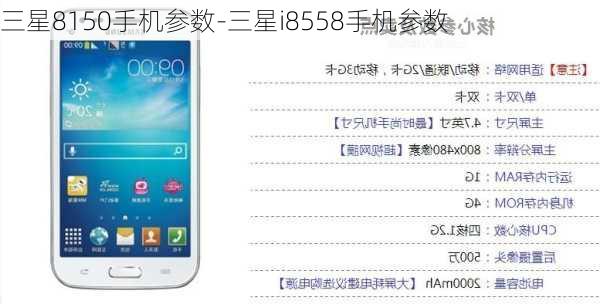 三星8150手机参数-三星i8558手机参数