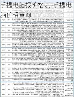 手提电脑报价格表-手提电脑价格查询