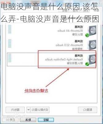 电脑没声音是什么原因,该怎么弄-电脑没声音是什么原因