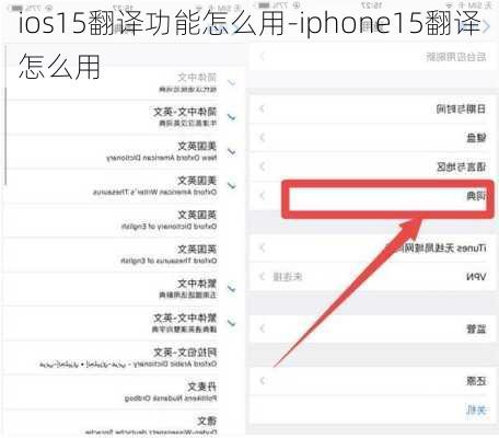 ios15翻译功能怎么用-iphone15翻译怎么用