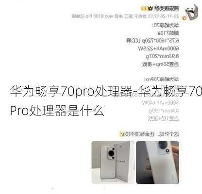 华为畅享70pro处理器-华为畅享70Pro处理器是什么