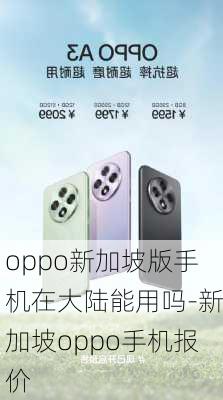 oppo新加坡版手机在大陆能用吗-新加坡oppo手机报价