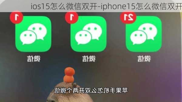 ios15怎么微信双开-iphone15怎么微信双开