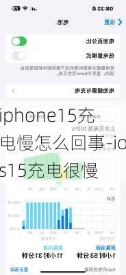 iphone15充电慢怎么回事-ios15充电很慢