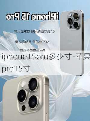 iphone15pro多少寸-苹果pro15寸