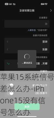 苹果15系统信号差怎么办-iPhone15没有信号怎么办