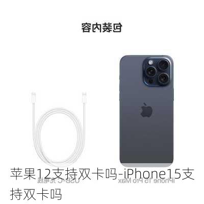 苹果12支持双卡吗-iPhone15支持双卡吗