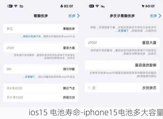 ios15 电池寿命-iphone15电池多大容量