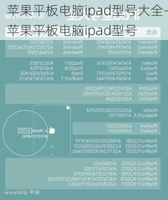 苹果平板电脑ipad型号大全-苹果平板电脑ipad型号