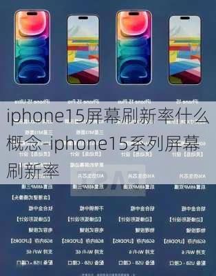 iphone15屏幕刷新率什么概念-iphone15系列屏幕刷新率