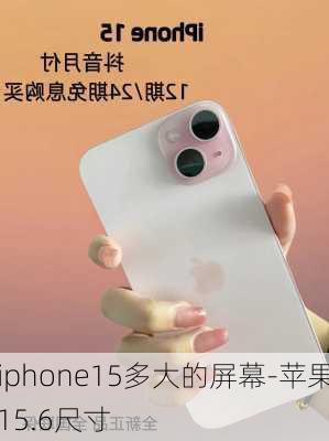 iphone15多大的屏幕-苹果15.6尺寸