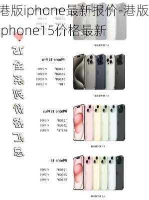 港版iphone最新报价-港版iphone15价格最新