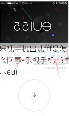 乐视手机出现fff是怎么回事-乐视手机1S显示eui