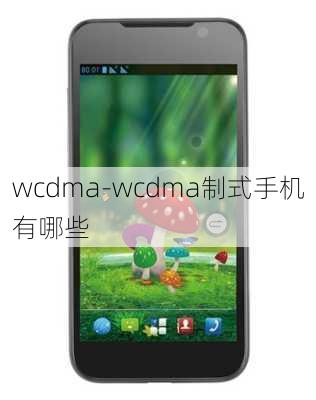 wcdma-wcdma制式手机有哪些