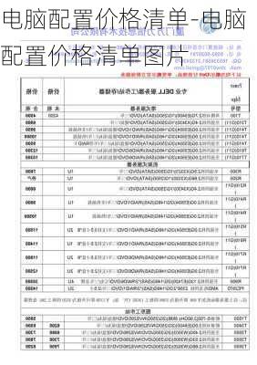 电脑配置价格清单-电脑配置价格清单图片