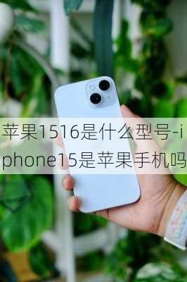 苹果1516是什么型号-iphone15是苹果手机吗