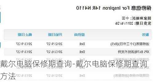 戴尔电脑保修期查询-戴尔电脑保修期查询方法