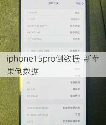 iphone15pro倒数据-新苹果倒数据