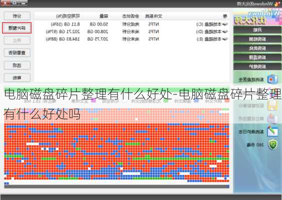 电脑磁盘碎片整理有什么好处-电脑磁盘碎片整理有什么好处吗