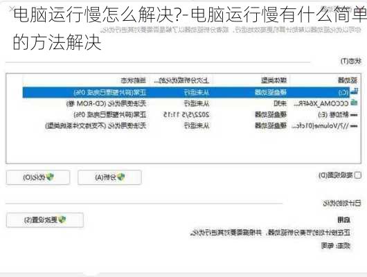 电脑运行慢怎么解决?-电脑运行慢有什么简单的方法解决