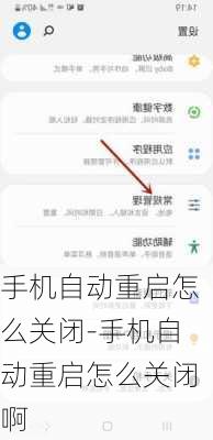 手机自动重启怎么关闭-手机自动重启怎么关闭啊